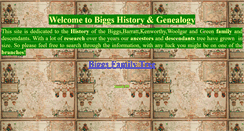 Desktop Screenshot of biggsworld.com